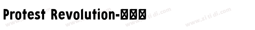 Protest Revolution字体转换